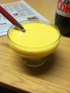 They really do not have custard in the States. It is tasty.